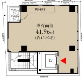 THE CITY阿佐ヶ谷Ⅱビルの基準階図面